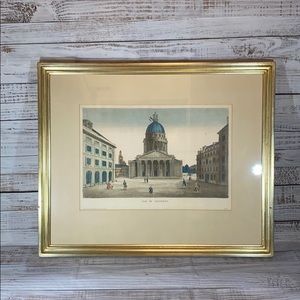 Andre Basset Paris Colored Engraving